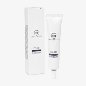 My Lamination Farbe Blue Black soll mit 2% Farbentwickler von My Lamination gemischt werden .